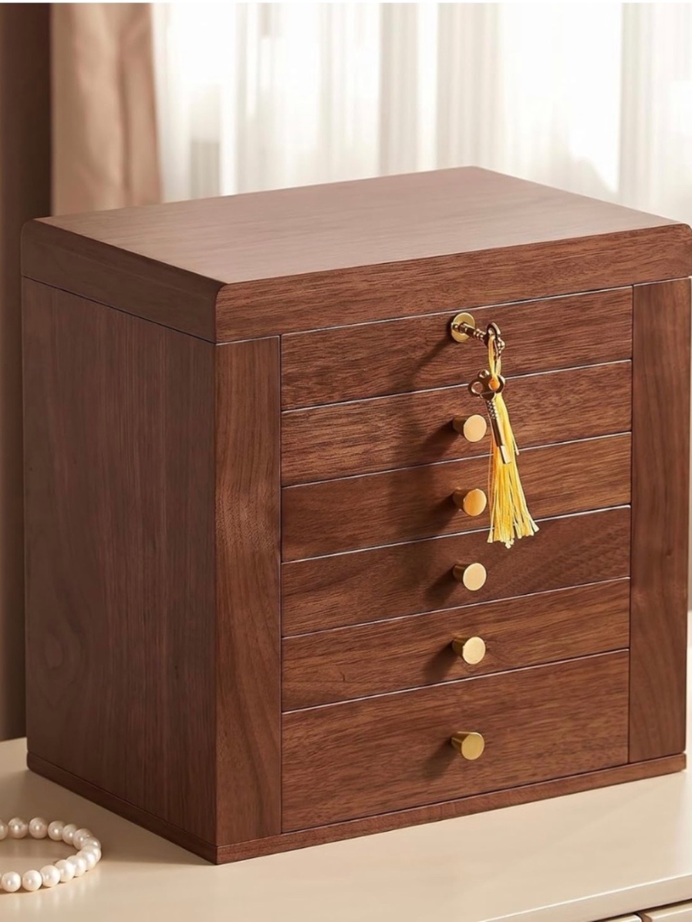 Wooden Jewelry Box, walnut jewelry box